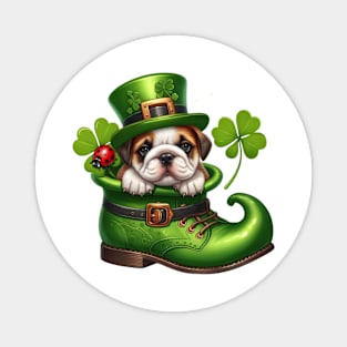 Bulldog Shoes For Patricks Day Magnet